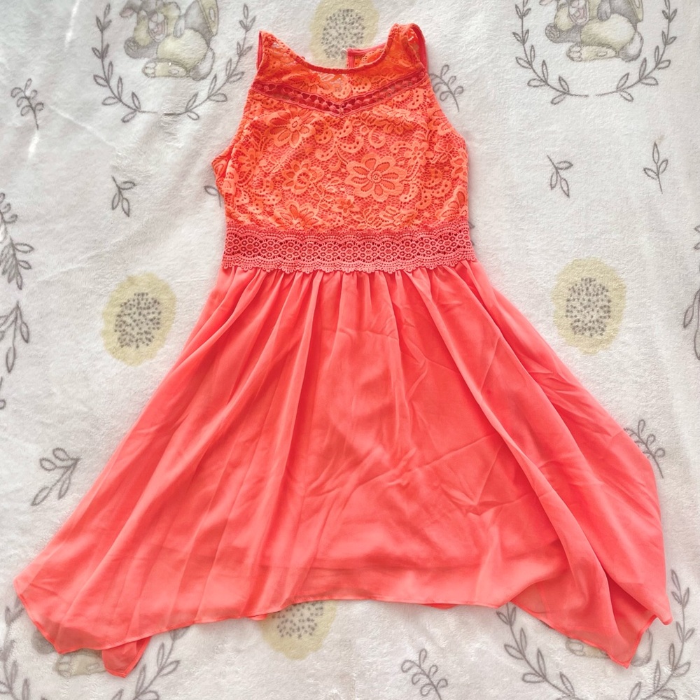 Amy Byer Girl’s Coral Lace Dress